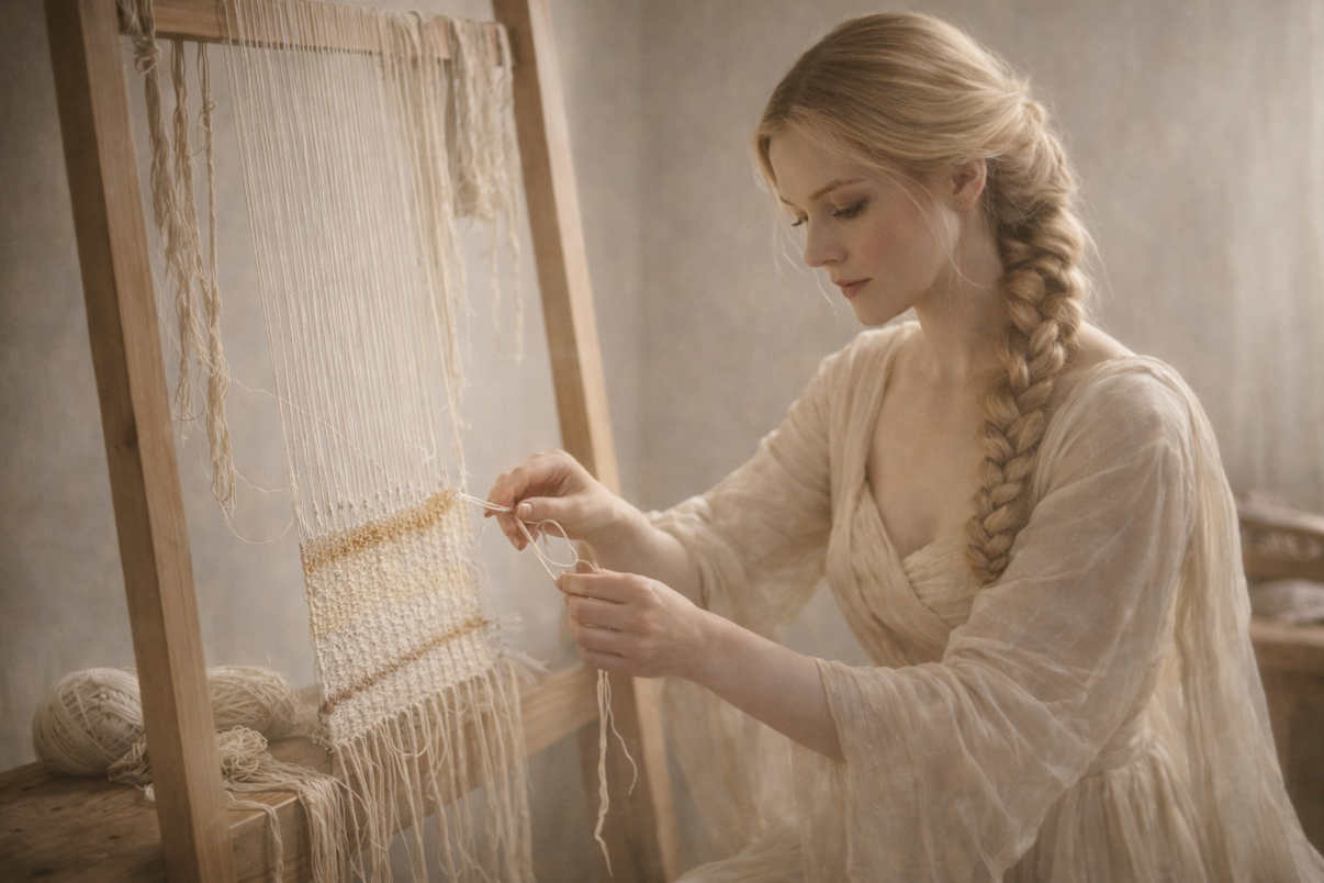 archetipo femminile tessitrice abbondanza